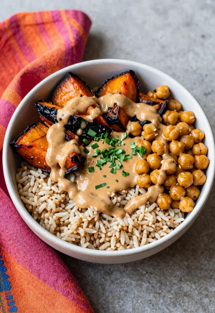 14 Healthy Lunch Ideas Recipes for Simple Balanced Meals - 7. Buddha Bowl with Tahini Dressing