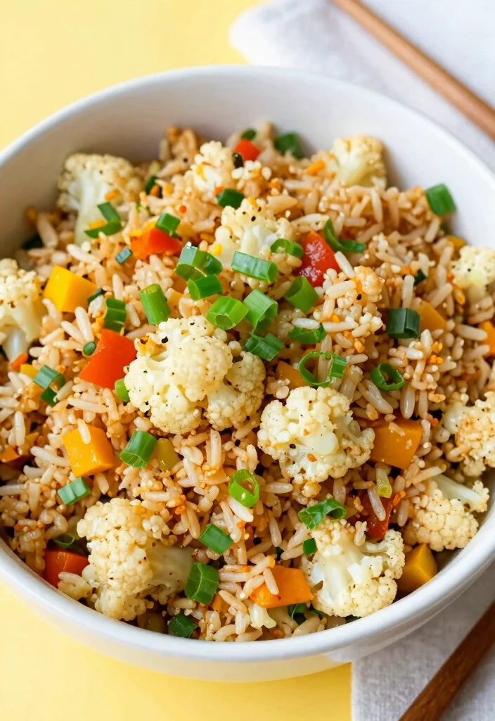 14 Healthy Lunch Ideas Recipes for Simple Balanced Meals - 9. Cauliflower Fried Rice