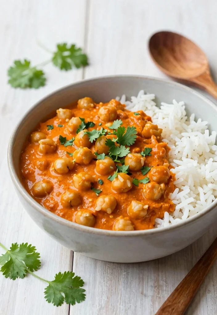 14 High-Protein Dinner Recipes for Easy Satisfying Meals - 1. Creamy Chickpea Curry