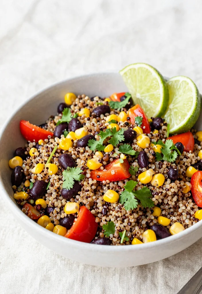 14 High-Protein Dinner Recipes for Easy Satisfying Meals - 2. Quinoa and Black Bean Salad