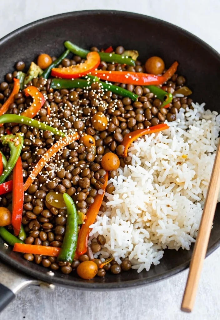 14 High-Protein Dinner Recipes for Easy Satisfying Meals - 3. Lentil Vegetable Stir-Fry