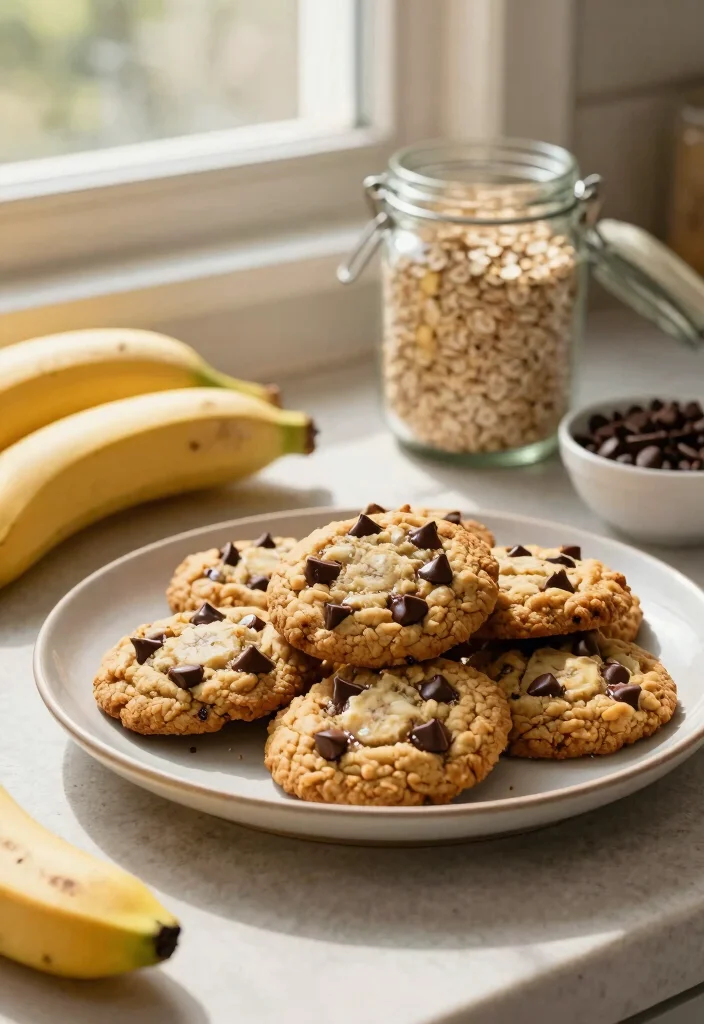 8 No-Salt Dessert Recipes for Light Simple Sweet Ideas - 2. Delicious Banana Oat Cookies