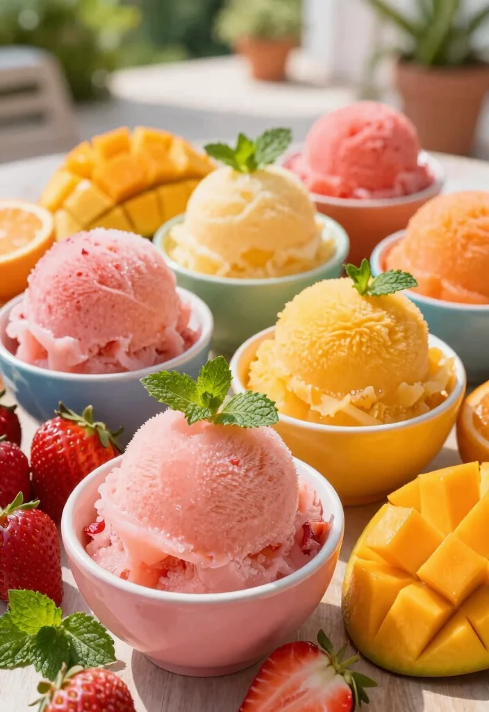 8 No-Salt Dessert Recipes for Light Simple Sweet Ideas - 4. Natural Fruit Sorbet