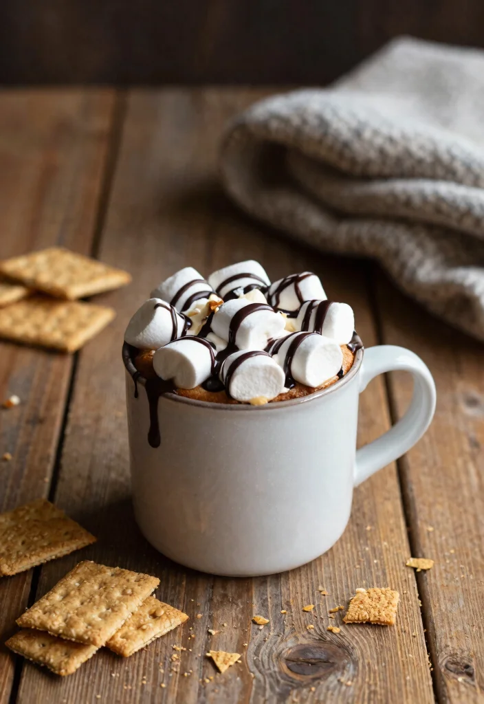 8 Single-Serve Dessert Recipes for Fast Simple Sweet Cravings - 7. S'mores Mug Cake